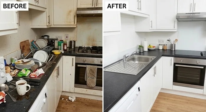 Gründliche Reinigung Ihrer Wohnung, Ihres Hauses oder Büros. Wir entfernen hartnäckige Verschmutzungen und reinigen auch schwer zugängliche Bereiche für ein rundum sauberes und hygienisches Ergebnis.